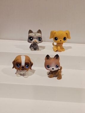Vintage Littlest Pet Shop LPS Dog Figure Set